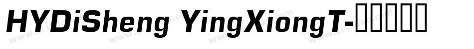 HYDiSheng YingXiongT字体转换